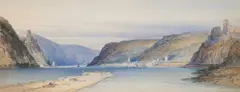 St. Goarhausen On The Rhine by William Callow, watercolour over pencil on paper, sold Dec 2024