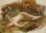 Léon Comerre, Study For Arachne, oil on canvas
