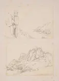 Edward William Cooke R.a., A Collection Of Topographical Views In Britain Including, St Leonards On Sea, Highnam Court Gloucestershire, Muckross Abbey, Ireland, Suderland, Dover Harbour, The Needles From The Isle Of Wight, Staf, pencil on paper all unframed