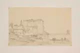 Edward William Cooke R.a., A Collection Of Topographical Views In France, Germany, Italy, Gibraltar, Spain And Egypt, Including, Old Cairo, Strasburg, Leyden, Mont St. Michel, Cologne, Dieppe Castle, Coblenz, Ehrenbreitstein Fo, pencil