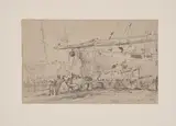 Edward William Cooke R.a., A Collection Of Studies Of Shipping Mainly In British Locations Including Hastings, Barnes And Brighton, pencil