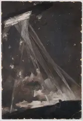 C. Dudley Tennant, The Terror In The Sky, oil on board