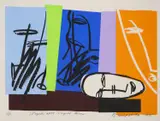 Bruce McLean, Spaghetti Alle Vongole Twice, lithograph printed in colours