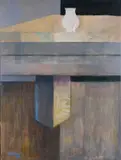 Khaled Hourani, Abstract Composition, acrylic on canvas