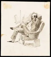 Henry Tonks, A Folio Of Portrait And Figure Studies, pen and ink and pencil