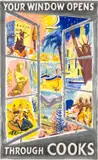 Percy Drake Brookshaw, Pair Of Holiday Posters, lithographs in colours Aprox
