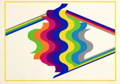 Sans-titre by Mohamed Melehi, 1975, lithographie, sold Jun 2021