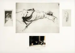 Ernest Pignon-Ernest, La Mort de la Vierge, gravure et photographie