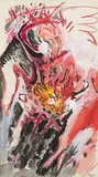 Édouard Pignon, Composition, technique mixte, pastel, encre et gouache sur papier