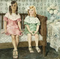 Portraits de jeunes filles by Marie Bedot-Diodati, 1911, aquarelle et crayon de graphite sur papier, sold Jun 2021