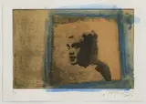 Roger Pfund, Portrait de femme, 2003, technique mixte sur papier