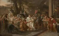 Jean-Pierre Saint-Ours, Les funérailles de Philopoemen, 1786-1788, 2002, huile sur panneau