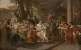Jean-Pierre Saint-Ours, Les funérailles de Philopoemen, 1786-1788, 2002, huile sur panneau
