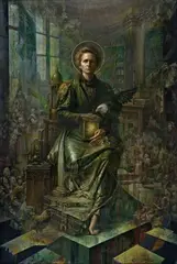 Daniel Pawłowski, Maria Skłodowska-Curie - Poznanie, 2026, 2026, olej, płótno