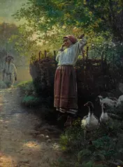 Adam Ciemniewski, O poranku, 1894 r., 1894, olej