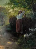 Adam Ciemniewski, O poranku, 1894 r., 1894, olej