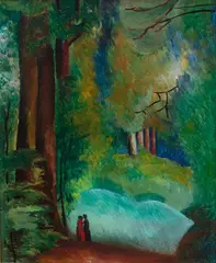 Moïse Kisling, Ville-d'avray, 1917, 1917, olej, deska, 41