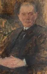 Olga Boznańska, Portret Angela Sommarugi, ok. 1930 r., 1930, olej, tektura