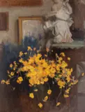 Alfons Karpiński, Bukiet kwiatów rumianu żółtego, 1921 r.