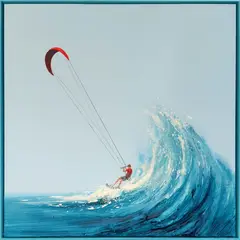 Renata Masłyk, Kitesurfing, 2026, 2026, technika mieszana, deska