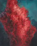 Olena Horhol, Flowering (49), 2021, 2021, olej, płótno
