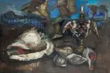 Wanda Wedecka, Martwa natura, 1967 r., 1967, olej, płótno