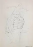 Zdzisław Beksiński, Bez tytułu, 1988, 1988, ołówek, papier