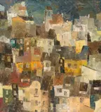 Ryszard Zajac, Pejzaż włoski, 1966, 1966, olej, płótno