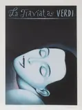 Rafał Olbiński, La Traviata Verdi, litografia