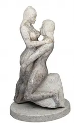 Jerzy Lewandowski, Pocałunek, 1989 r., 1989, marmur