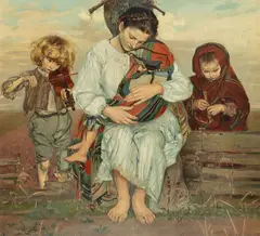 Wlastimil Hofman, Madonna, chromolitografia, papier