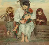 Wlastimil Hofman, Madonna, chromolitografia, papier