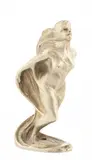 Bolesław Biegas, Kobieta z woalem, 1920 r., 1920, brąz srebrzony