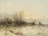 Zygmunt Sidorowicz, Zimą, 1880 r., 1880, olej, deska
