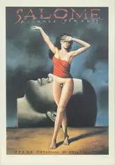 Plakat do opery Salome Richarda Straussa by Rafał Olbiński, litografia offsetowa, papier, sold Apr 2026