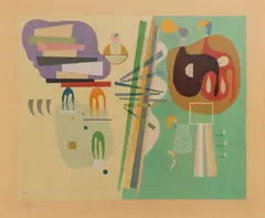 Wassily Kandinsky, Kompozycja, litografia, papier