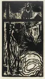Maria Hiszpańska-Neumann, Nad wodą, 1957, 1957, drzeworyt, bibuła japońska