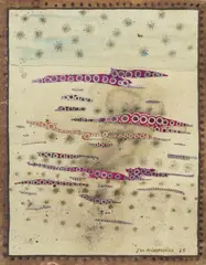 Jan Aniserowicz, Wibracje czasu, 1975, 1975, akwarela, papier