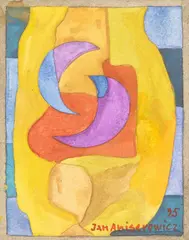 Jan Aniserowicz, Kompozycja, 1995, 1995, akwarela, papier