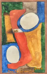 Jan Aniserowicz, Kompozycja, 2000, 2000, akwarela, papier, 19