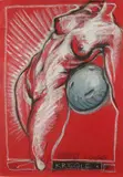 Aleksander Korman, Kręgle, 2008, 2008, pastel, papier