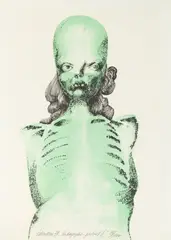 Jan Lebensztejn, Radographie portrait II, 1973, 1973, litografia, papier