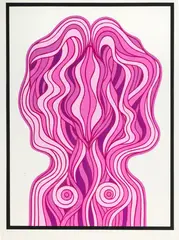 Jan Lenica, Bez tytułu, serigrafia, papier