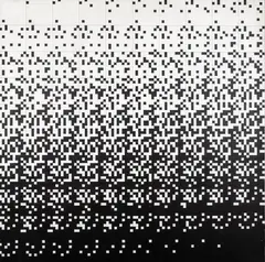 Ryszard Winiarski, Chance in game for one, 1989, 1989, akryl, ołówek, płótno