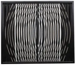 Jan Ziemski, Interferencje, 1967, 1967, technika własna, płyta