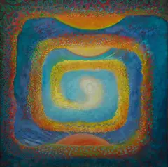 Andrzej Urbanowicz, Obroty chórów, 1999, 1999, olej, płyta