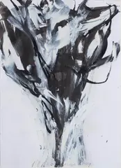 Magdalena Abakanowicz, Bez tytułu, 2004, 2004, tusz, akryl, papier, 29