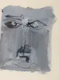 Roman Opałka, Twarz, 1957, 1957, tempera, tusz, papier, 27