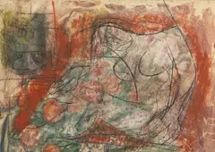 Joachim Weingart, Akt, pastel, papier, 31