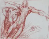 Franciszek Starowieyski, Akty, 1989 r., 1989, pastel, papier, 27